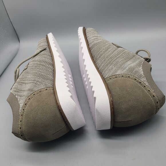 CALTO Mens Invisible Height Increasing Elevator Shoes Beige Lightweight sz 7 NEW